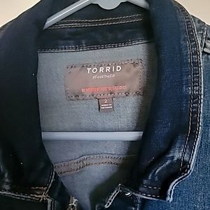 Vintage denim trucker jacket